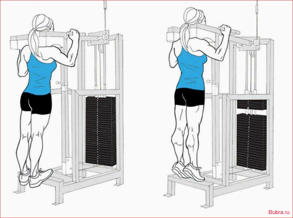 Подъем на носки стоя в тренажере