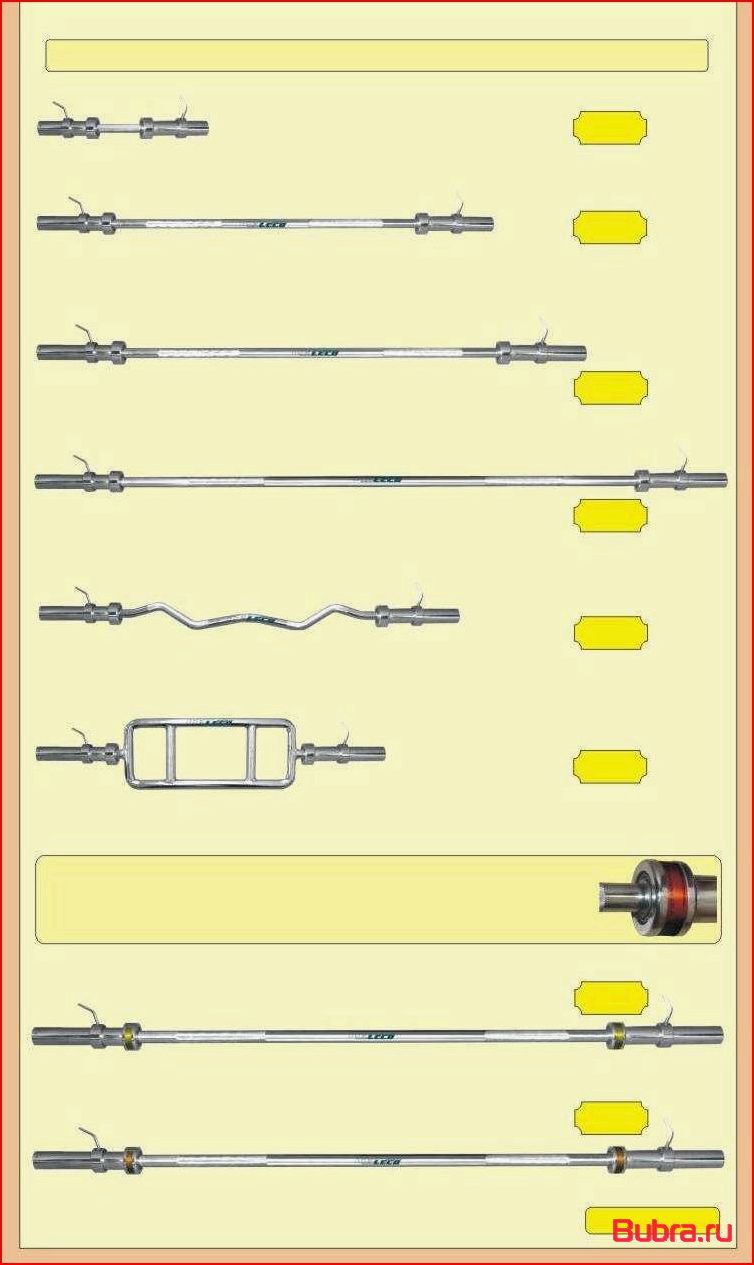 Сколько весит гриф от штанги: обзор основных разновидностей