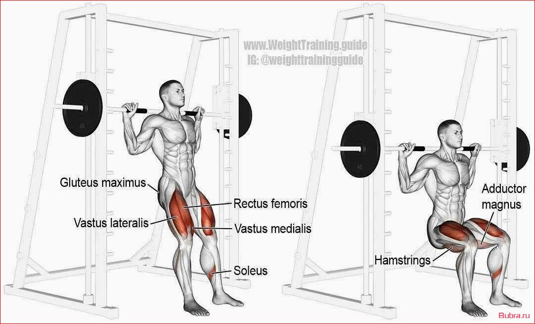 Приседания на одной ноге в тренажере Смита